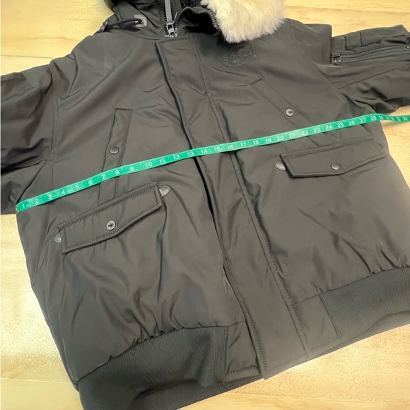 Coach Men’s Winter Jacket Black Short Parka Size XXL - Picture 12 of 13